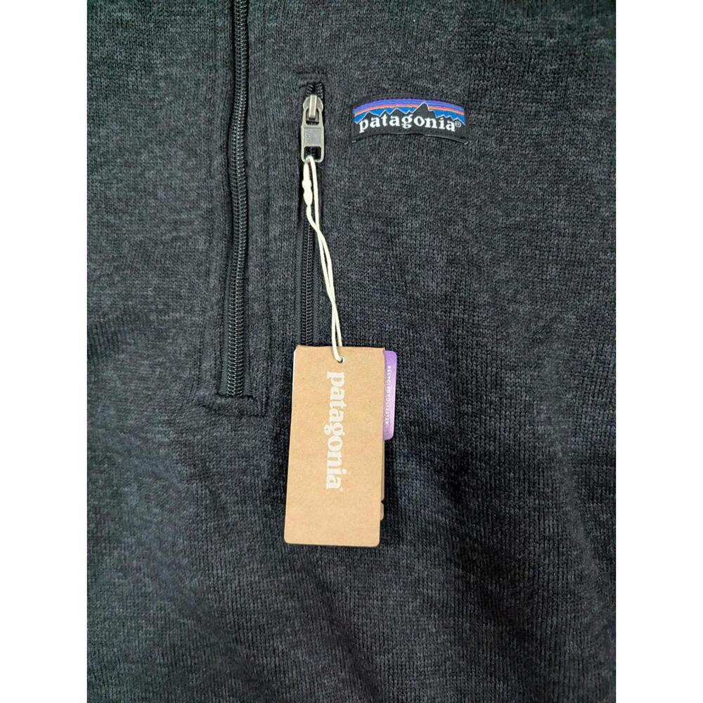 Patagonia Better Sweater 1/4 Zip Fleece Men's Medium (Tag L) Black NWT - Picture 3 of 10